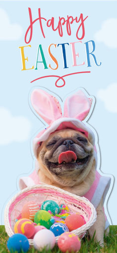 Picture of EASTER MONEY WALLET PUG WITH EASTER EGGS